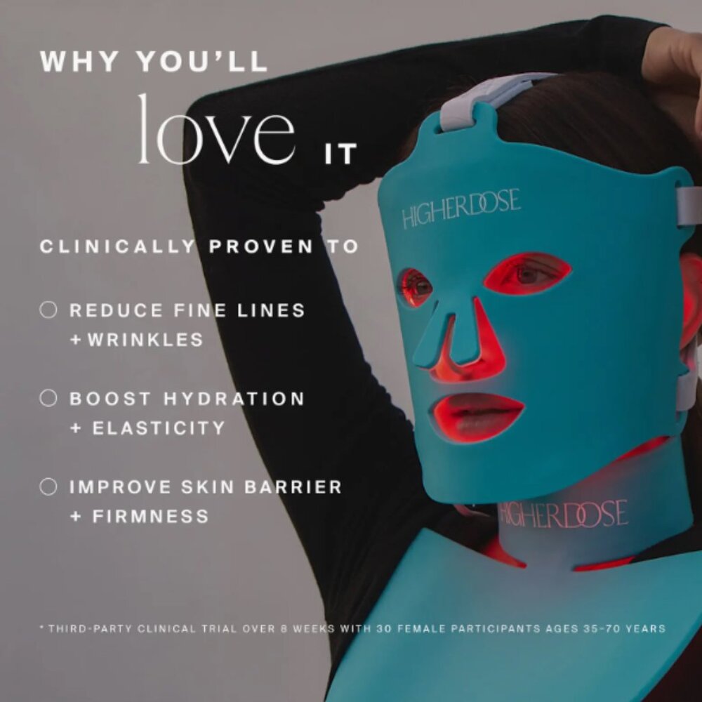 Higher Dose Face and Neck Red Light Devices